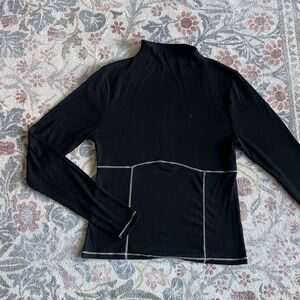 Old Navy Black Ribbed Turtleneck, Size Small